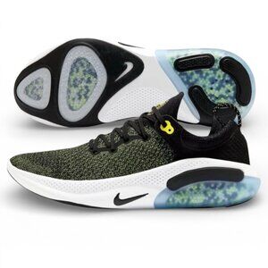 Nike JoyRide Run FK Flyknit Mens Running Shoes Size 8.5 Black Yellow AQ2730 010